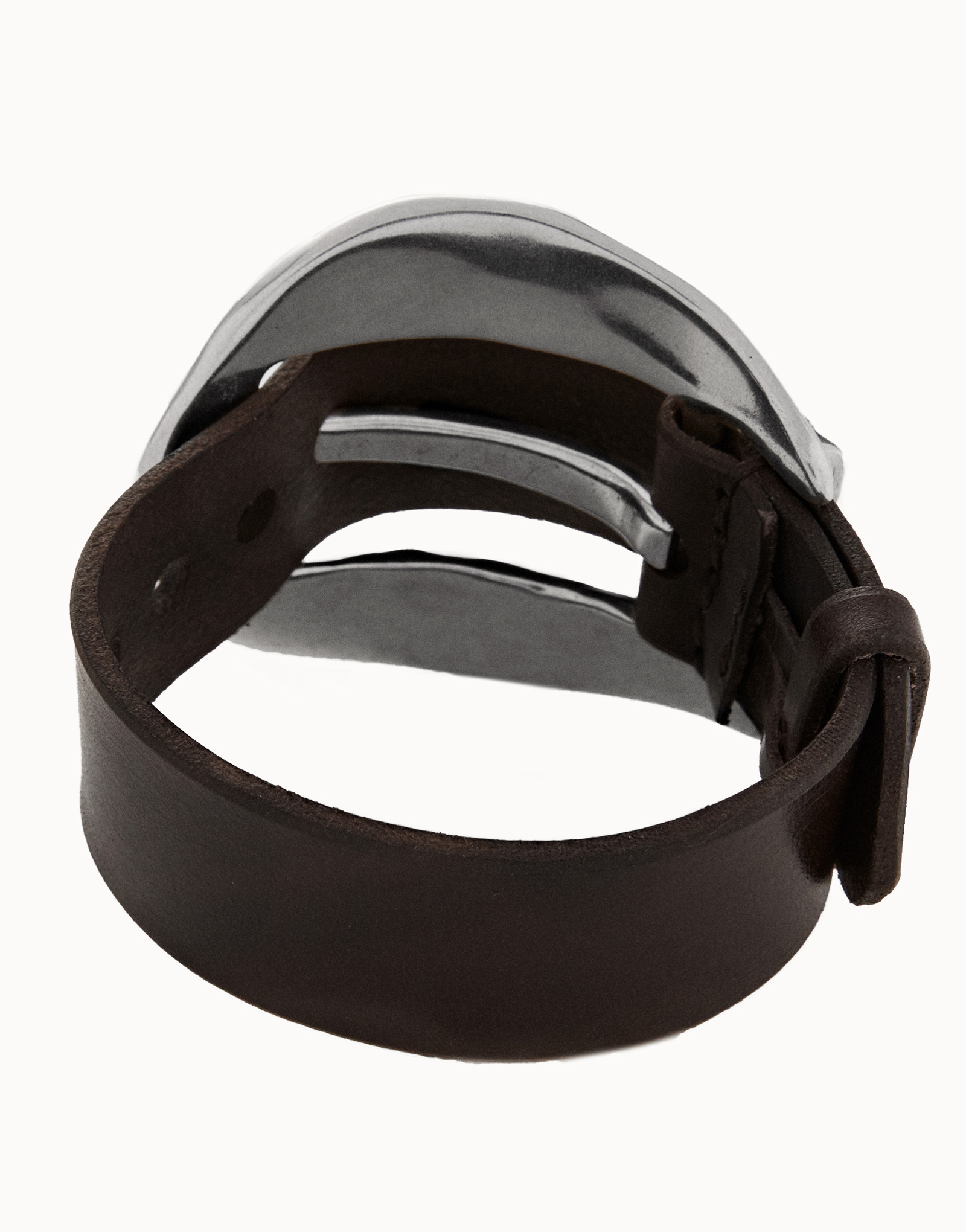 Leather bracelet, Silver, large thumbnail