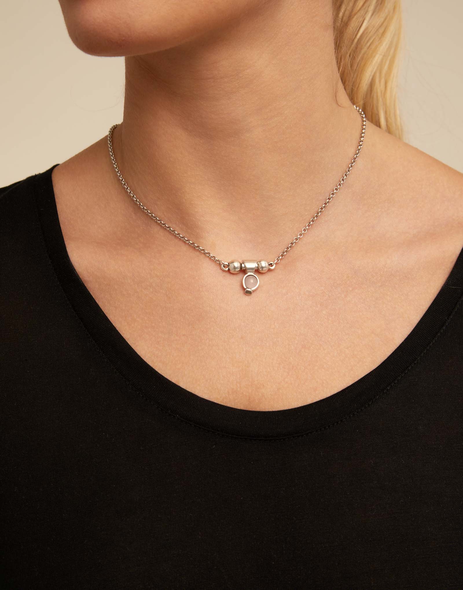 Necklace Escoge1, Silver, large thumbnail