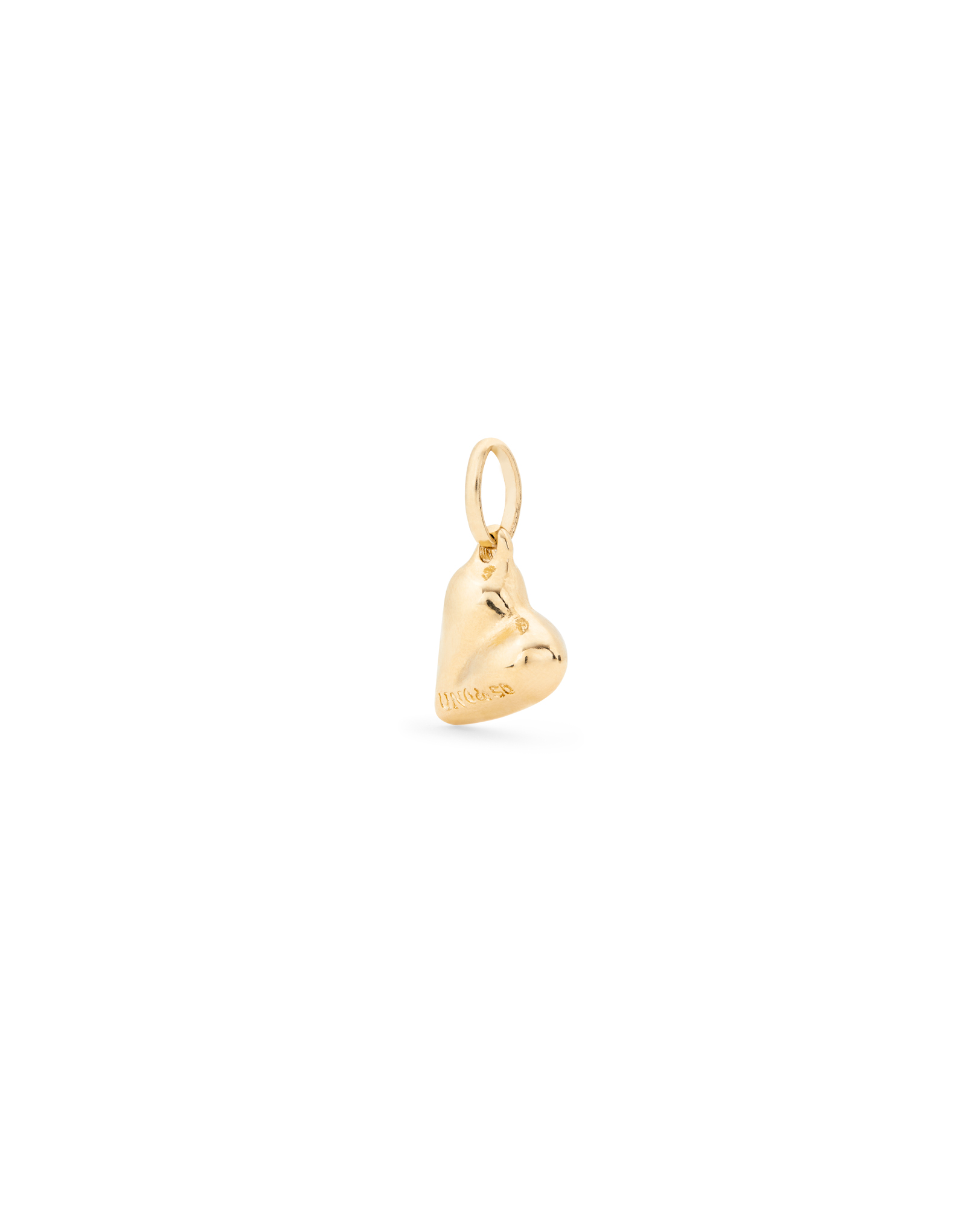 Heart shaped charm, Golden, large thumbnail