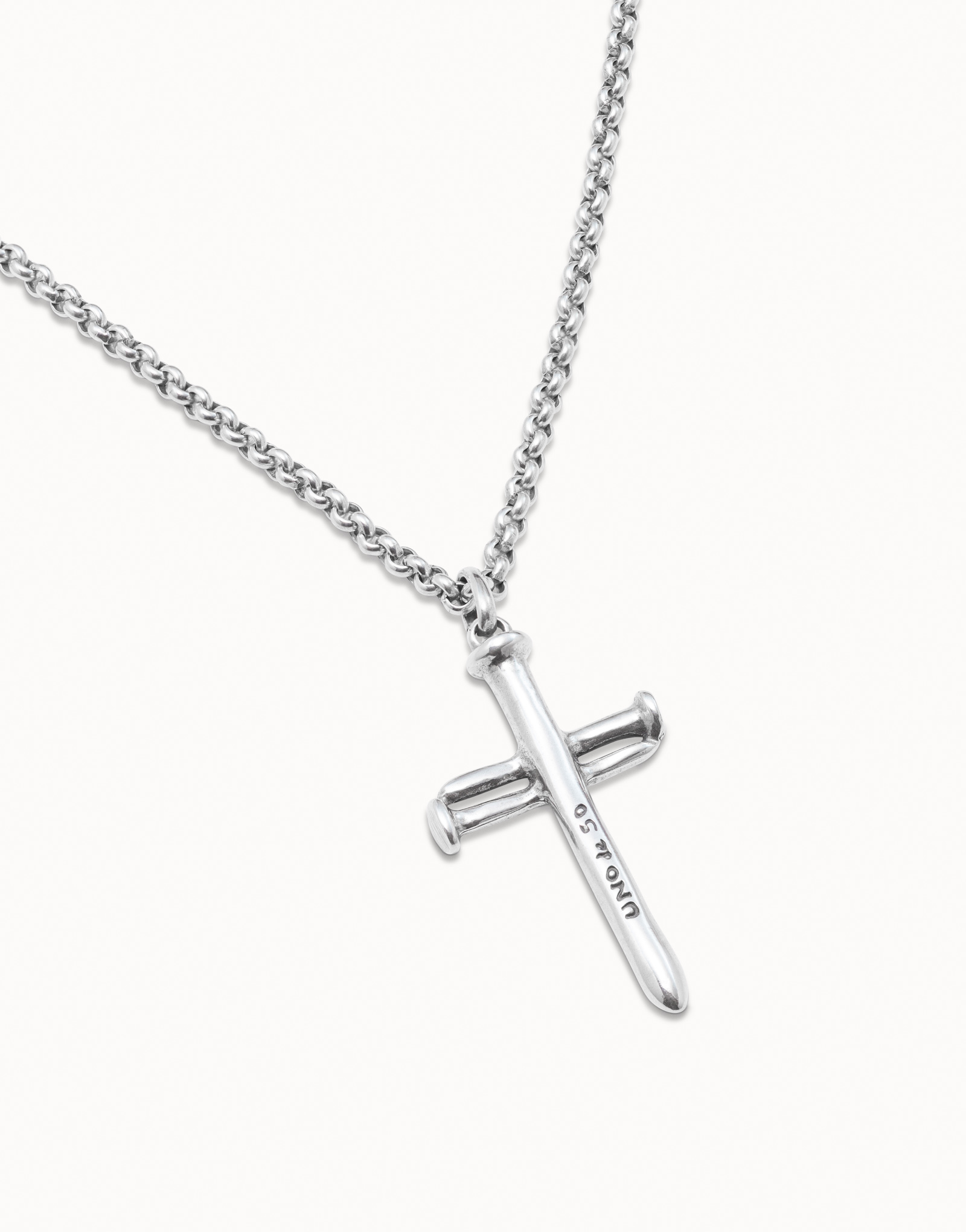 Large sized cross Charm, Silver, large thumbnail