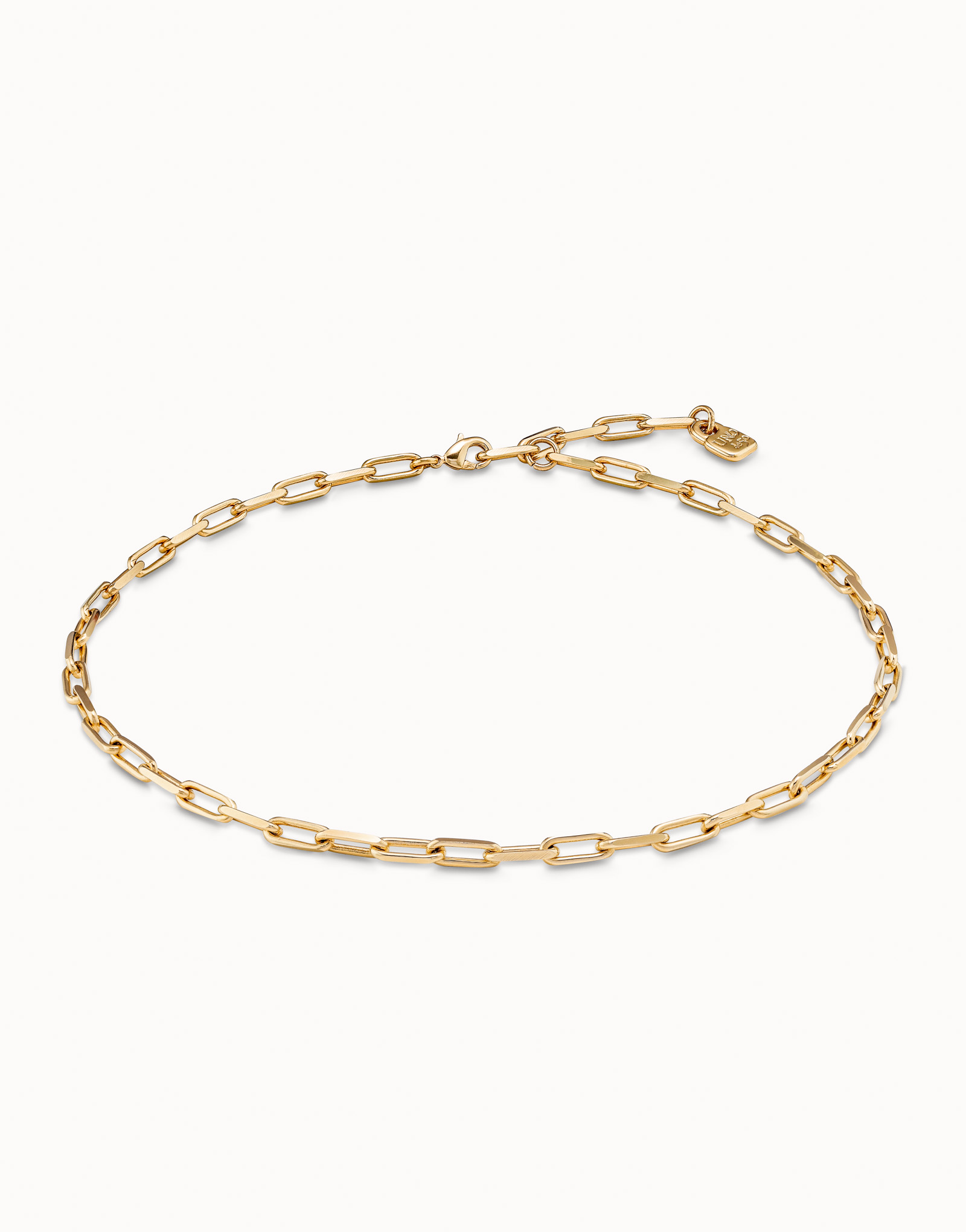 Short link chain charm necklace, Golden, large thumbnail