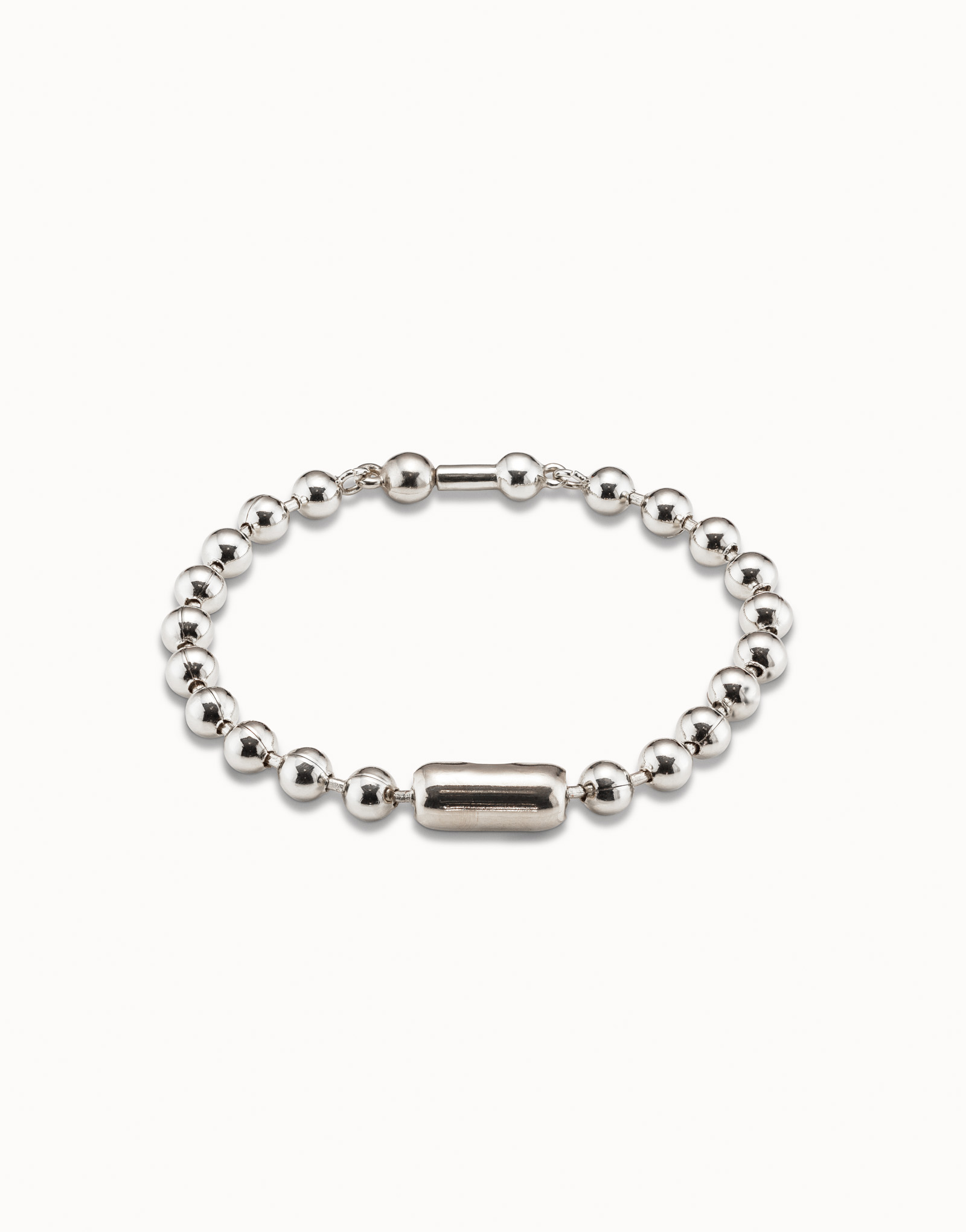 Beaded charm bracelet, Silver, large thumbnail