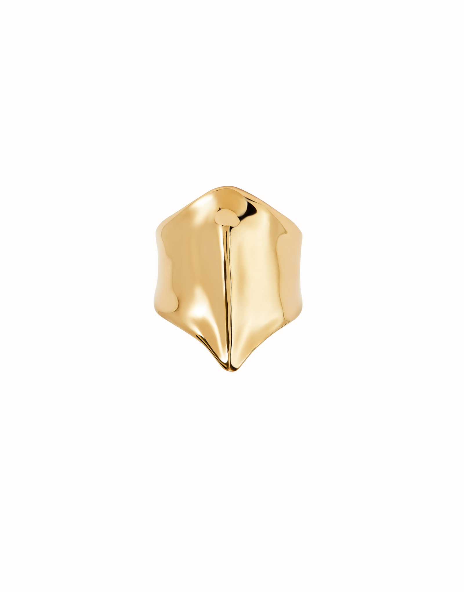 Ring with the shape of a manta ray, Golden, large thumbnail
