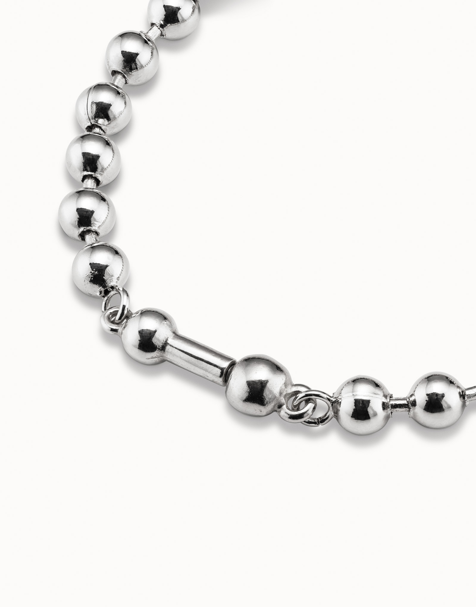Beaded charm bracelet, Silver, large thumbnail