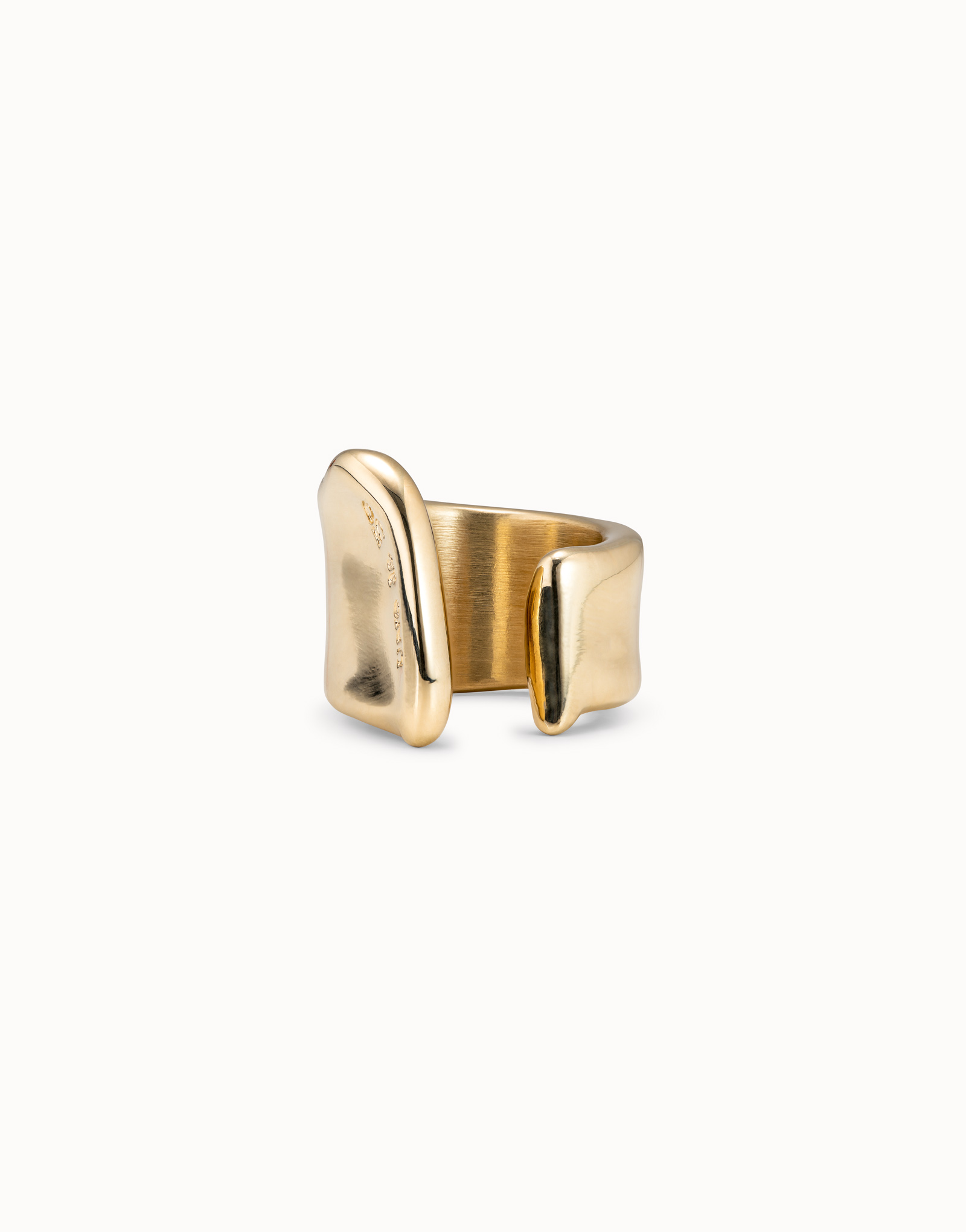 Large open ring, Golden, large thumbnail