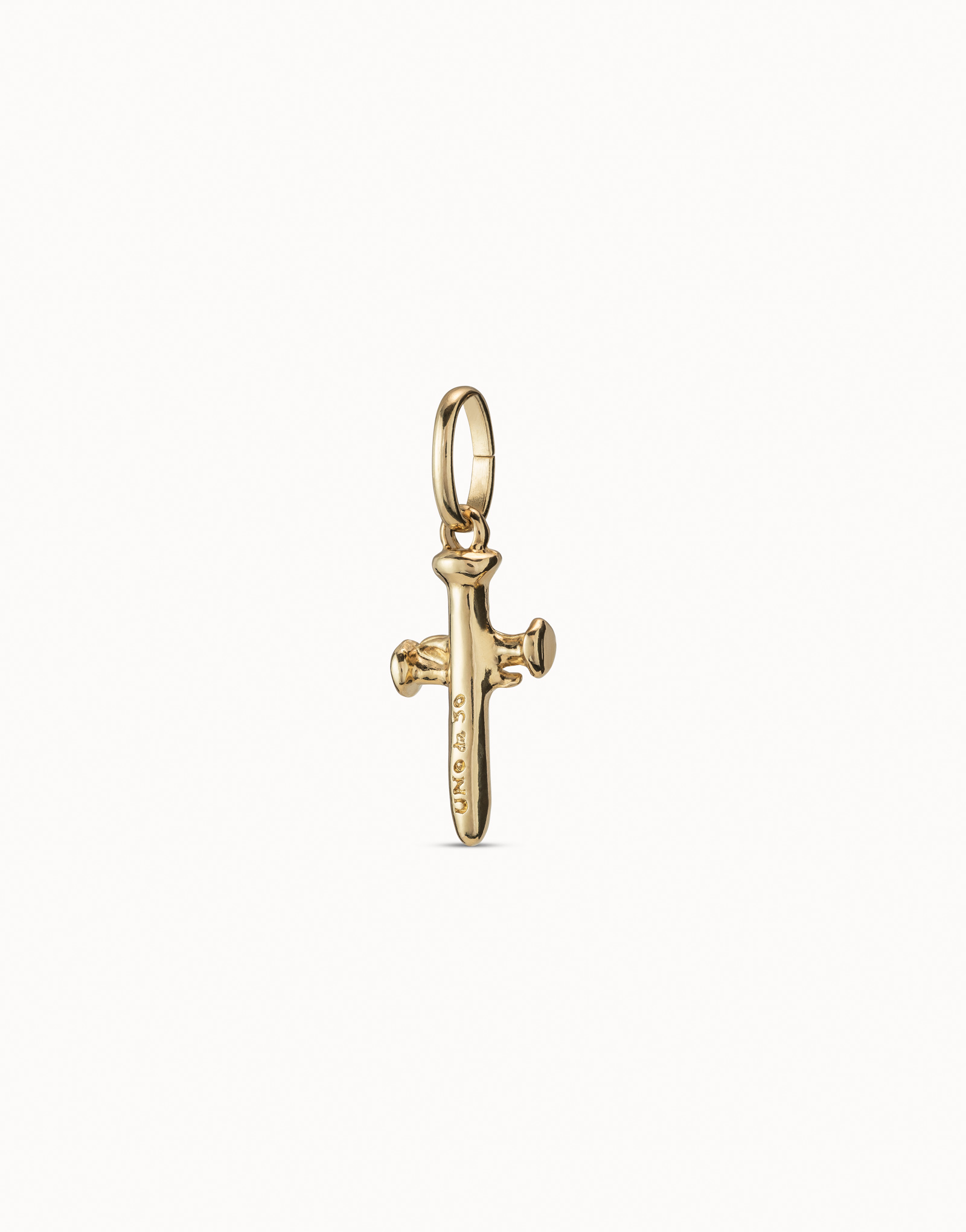 Medium sized cross Charm, Golden, large thumbnail