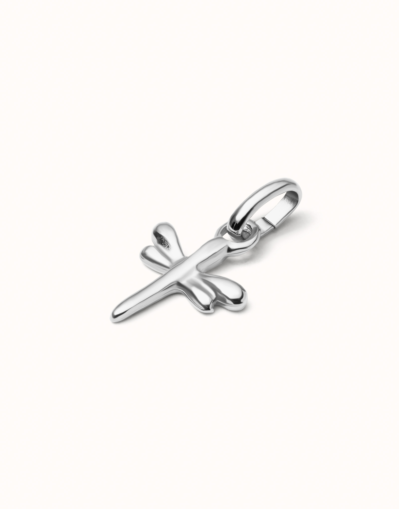 Dragonfly-shaped charm, Silver, large thumbnail