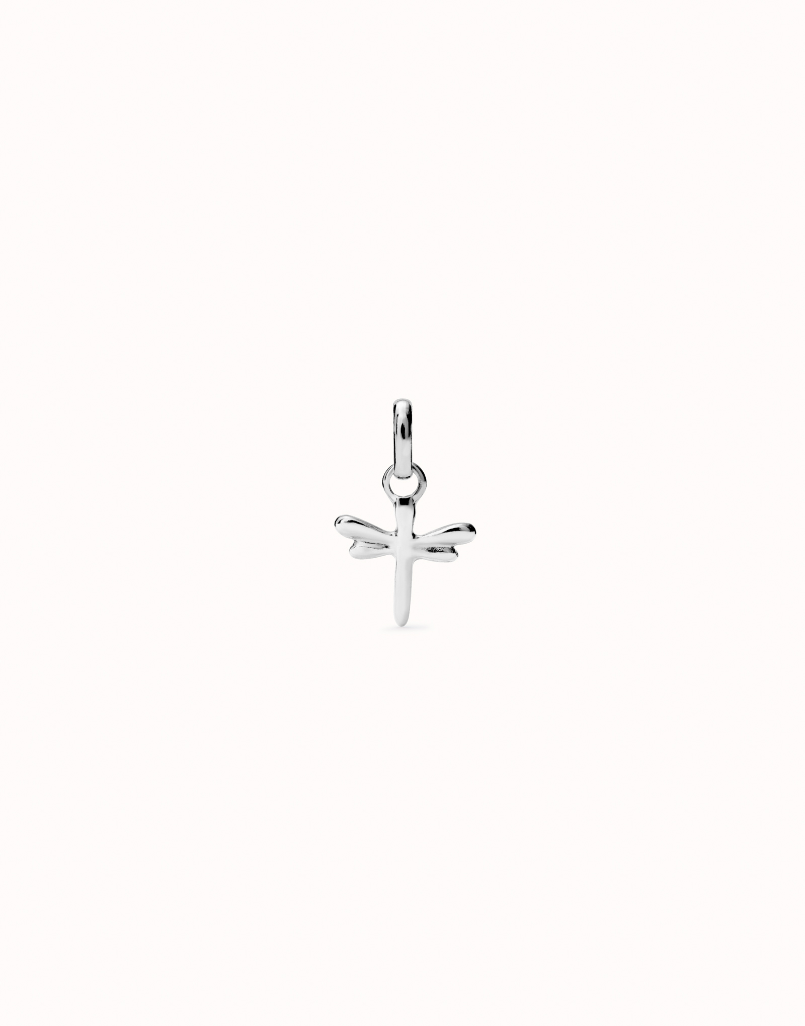 Dragonfly-shaped charm, Silver, large thumbnail