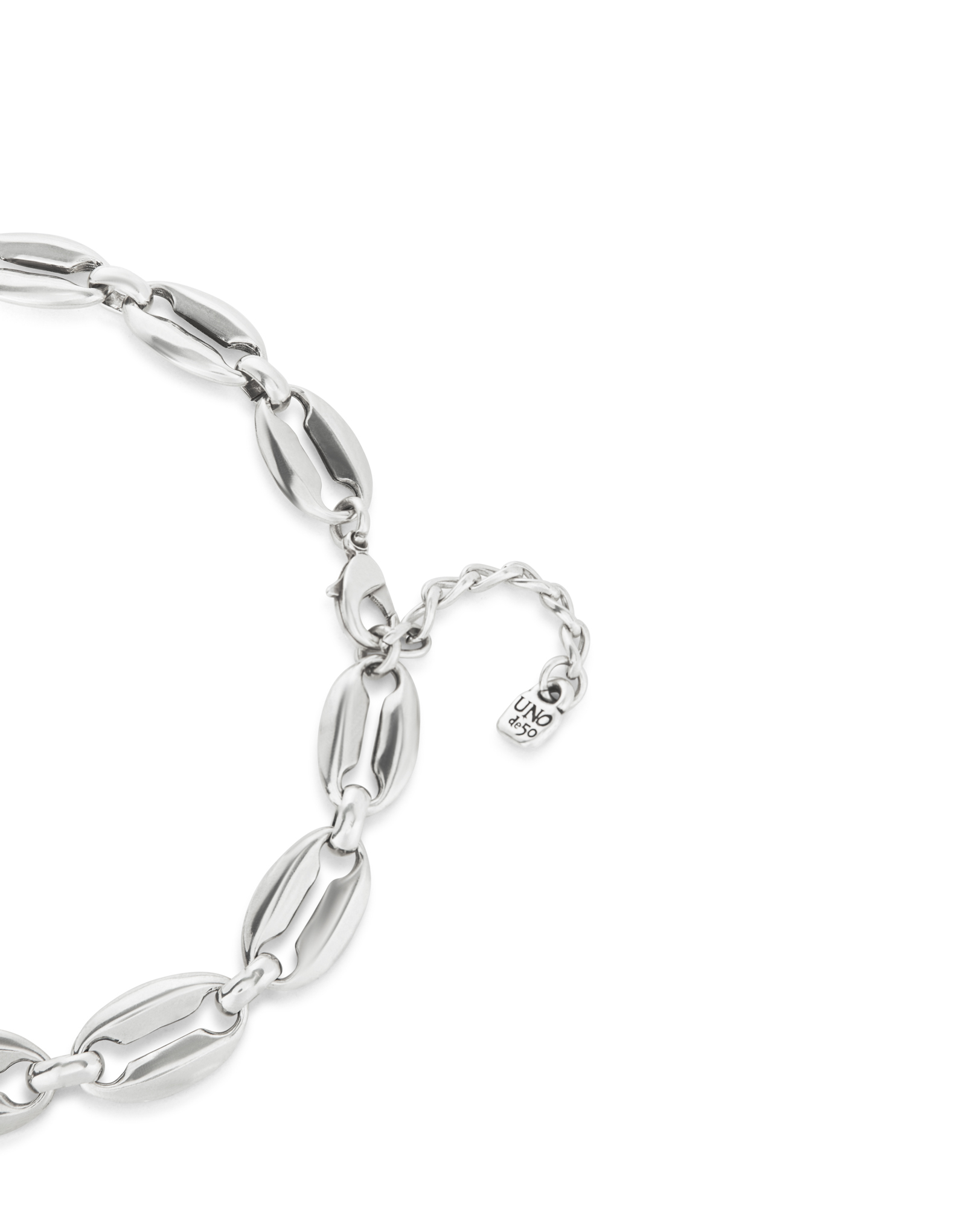 Short link chain necklace, Silver, large thumbnail