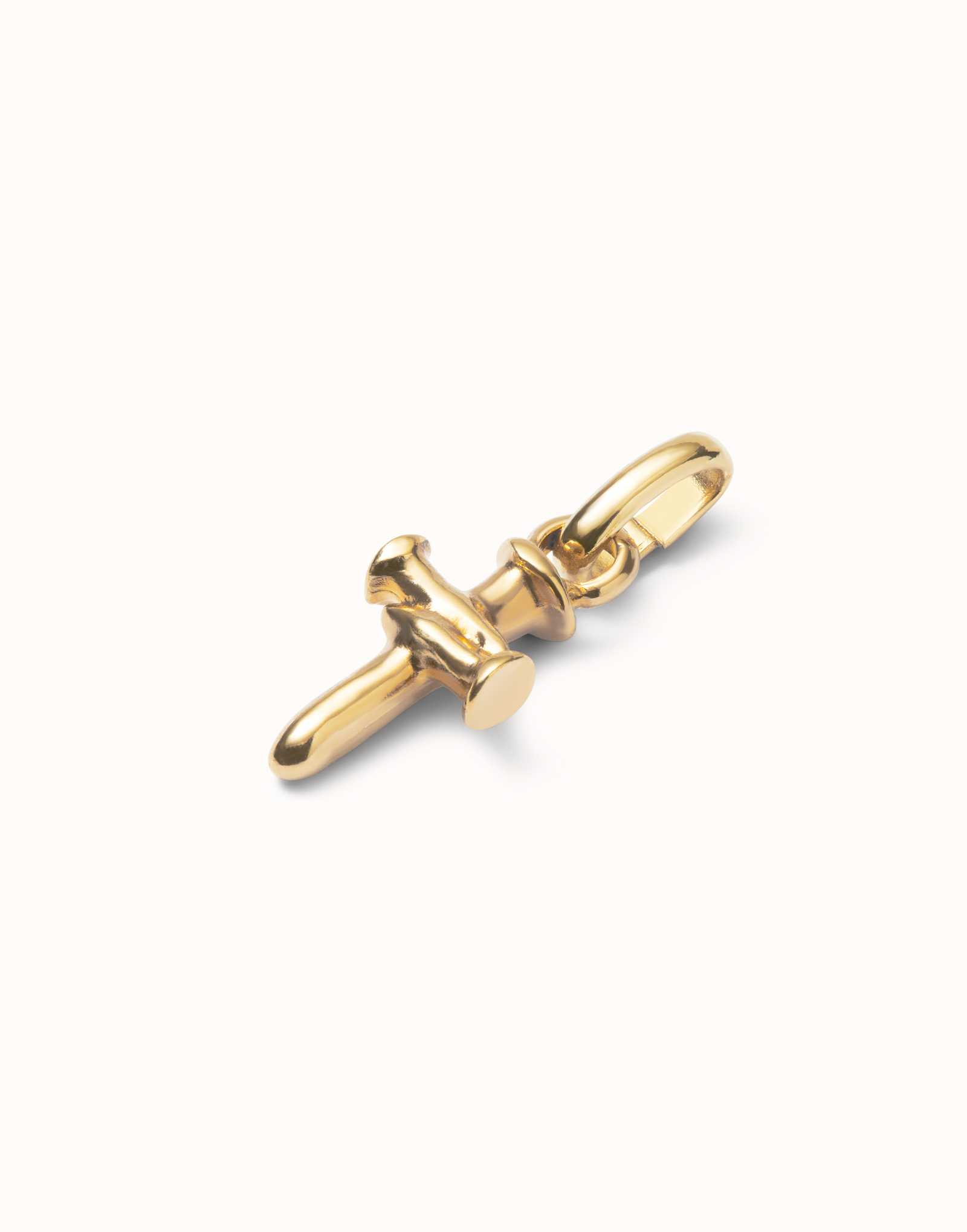 Cross-shaped charm, Golden, large thumbnail