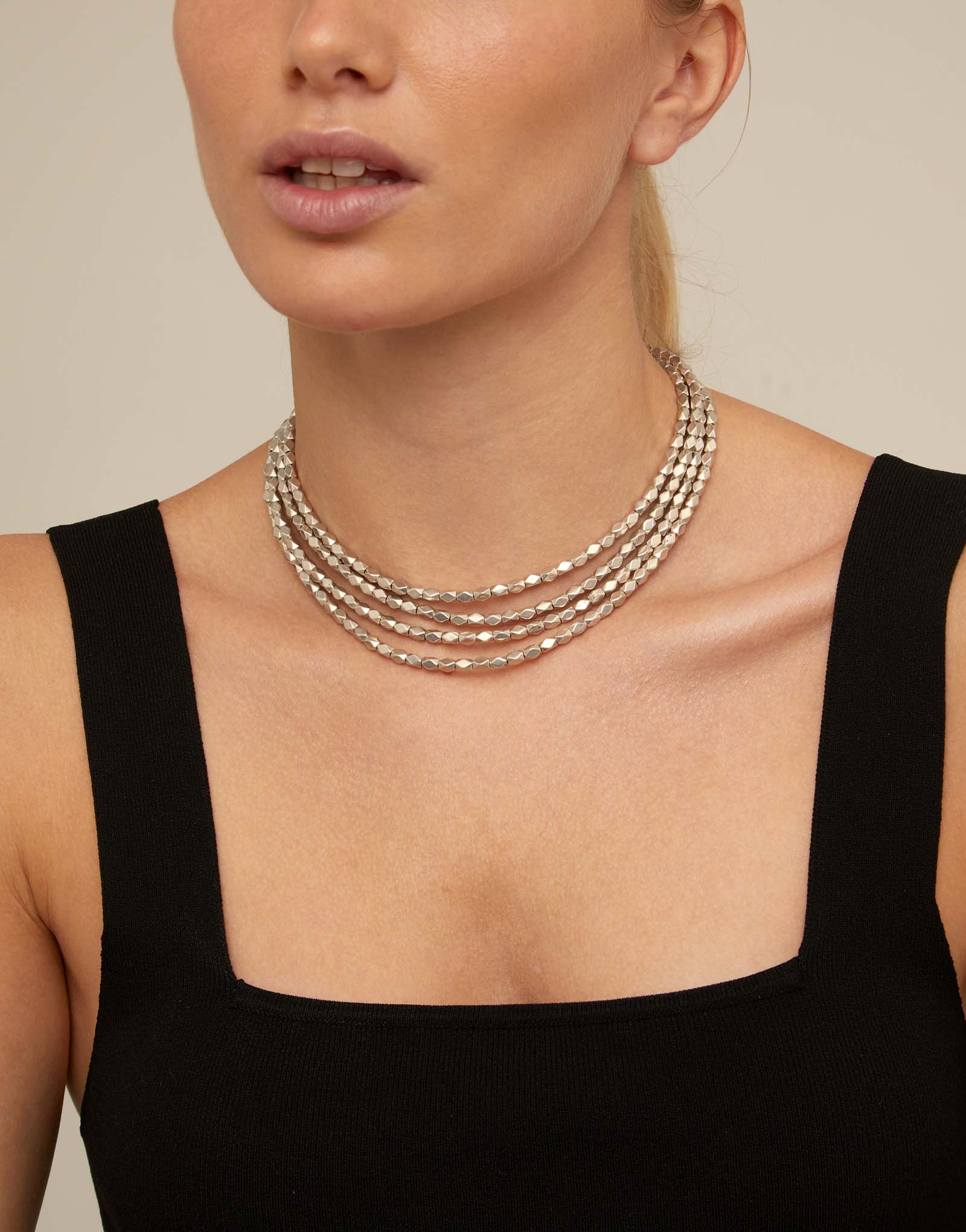 Necklace Paths, Silver, large thumbnail